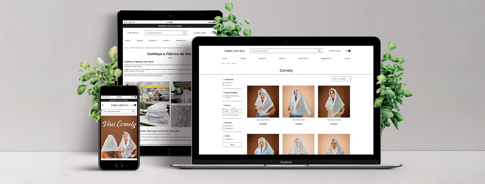 Fabrica de Véus - Ecommerce